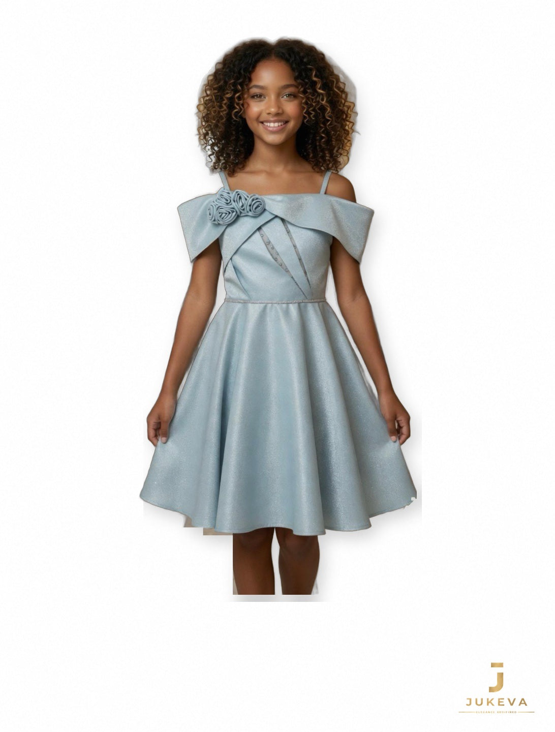 Off Shoulder Dress in Mint