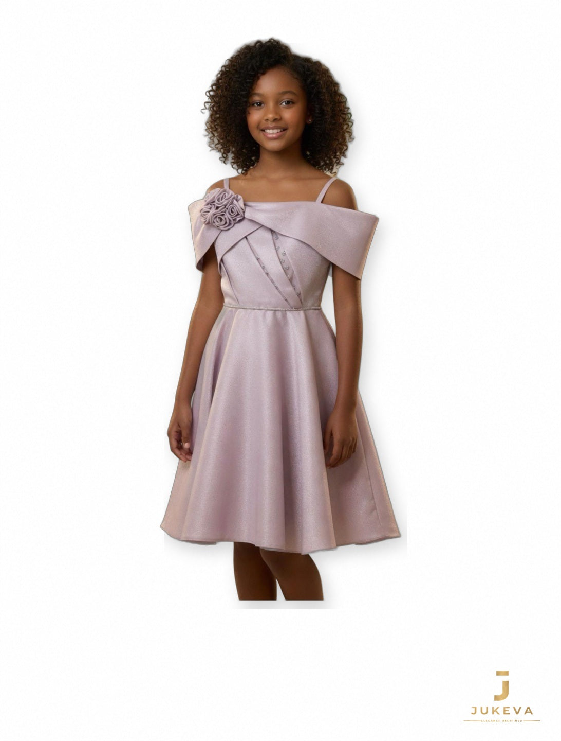 Off Shoulder Dress in Lilac