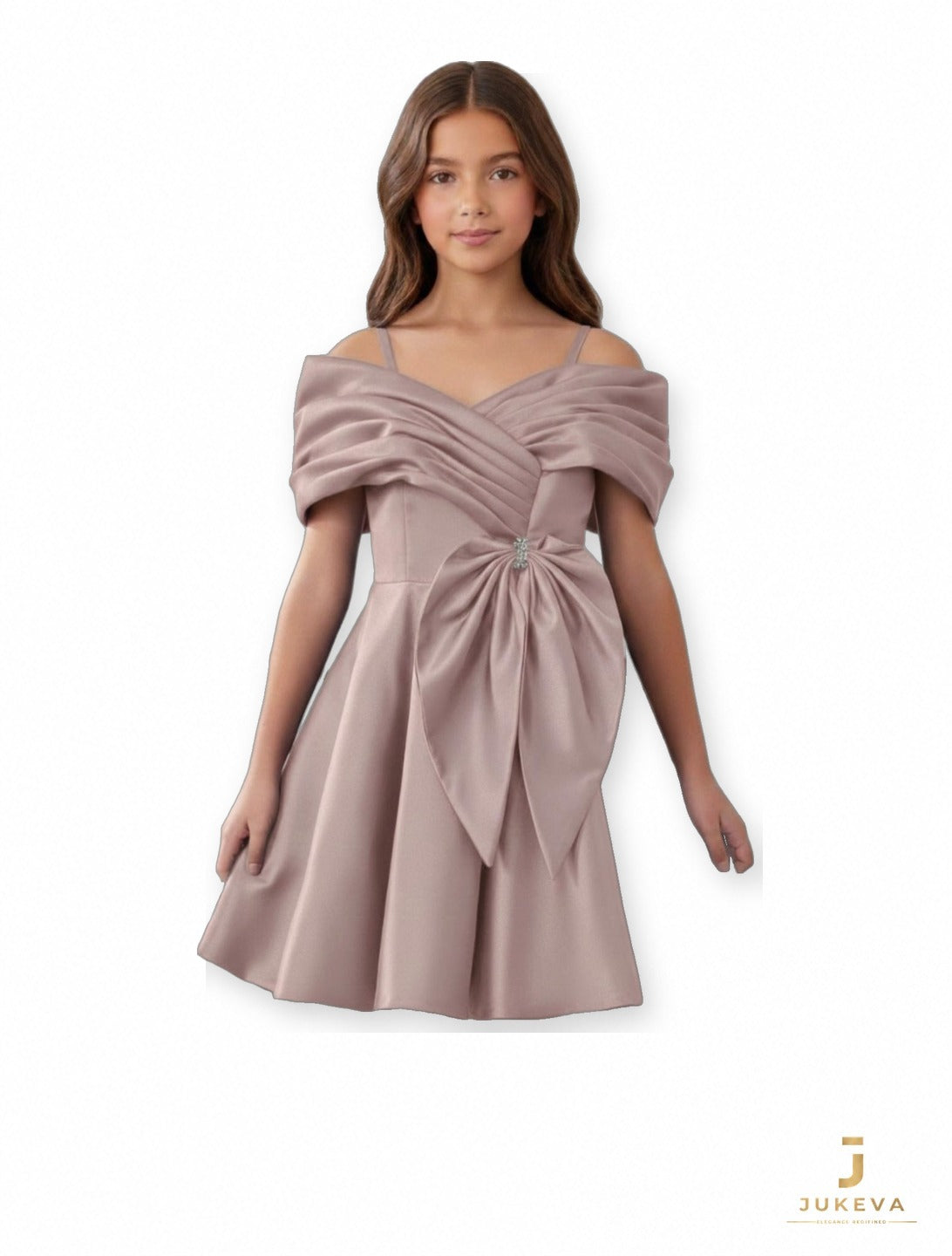 Bow Waist Dress in Lilac
