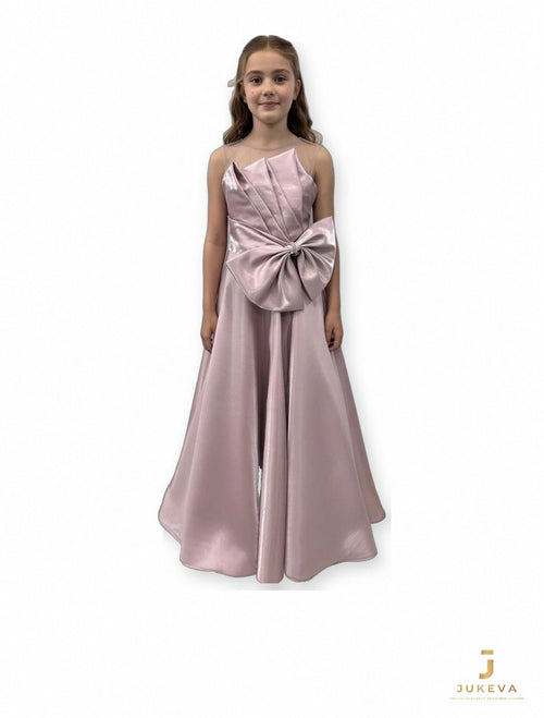 Bow Maxi Dress in Lilac