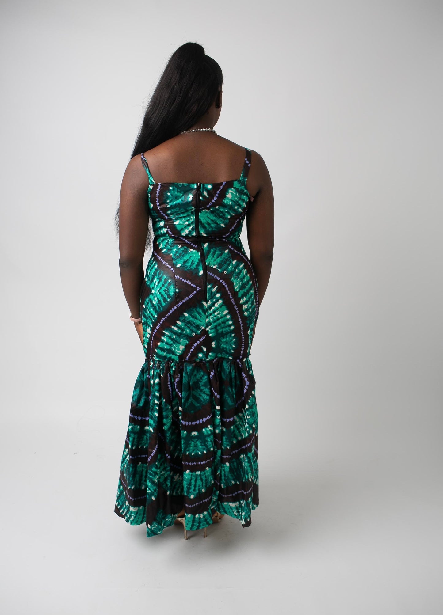 Emerald Flow Maxi Dress